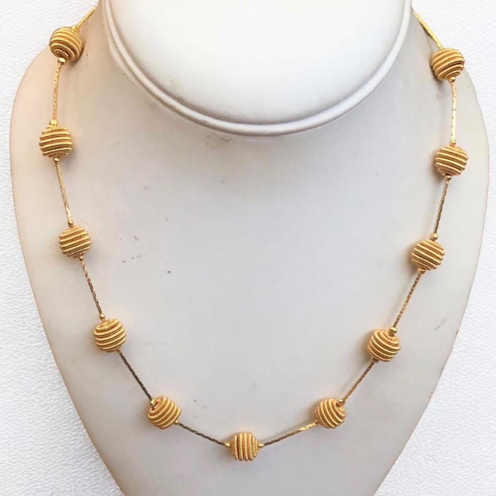 Classic Vintage Trifari Wire Ball Chain Necklace